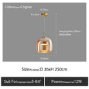 Axyaa Nordic Glass Restaurant Pendant Lamp Simple Bar Hanging Light