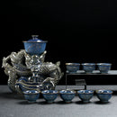 Axya Dragon Kung Fu Tea Set - Bone Teapot & Tea Cup Set