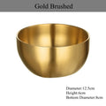 Axyaa Stainless Steel Bowl Set - Home Kitchen Tableware Accessory