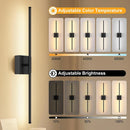 Axyaa 3CCT Wireless LED Wall Sconce with Touch Switch ON/OFF