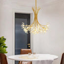 Axyaa Nordic Crystal Dandelion Chandelier for Modern Living Spaces