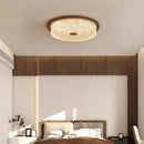 Axyaa Vintage Crystal Ceiling Light in Walnut Finish