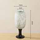 Axyaa Glass Vase with Dot Texture - Senior Art Bottle for Home Decoration