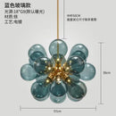 Axyaa Glass Bubble Pendant Light - Modern Kitchen & Living Room Chandelier