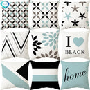 Axyaa Blue Geometric Pillowcase 45x45CM - Simple & Stylish Home Decor Fabrics