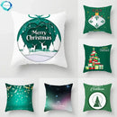 Axyaa Festive Green Christmas Polyester Bedspread Set