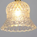 Axyaa Flower Glass LED Wall Sconce Pull Chain Switch Nordic Modern Light