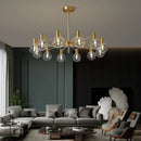 Axyaa Molecular Copper Magic Bean Glass Pendant Lamp