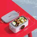 Axyaa Electric Heated Lunch Box 1000mL Insulated Food Warmer | Portable Outdoor/Travel