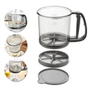 Axyaa Handheld Plastic Flour Sifter Cup - Professional Kitchen Gadget