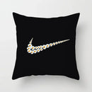 Nordic Daisy Print Pillow Cover by Axyaa - Modern Floral Cushion for Living Room