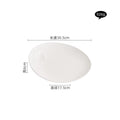 Axyaa White Ceramic Salad Plate Set for Molecular Cuisine and Fine Dining