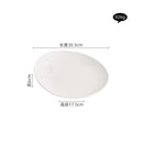 Axyaa White Ceramic Salad Plate Set for Molecular Cuisine and Fine Dining