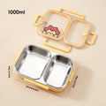 Axyaa Stainless Steel Lunch Box with Compartments - Large Capacity Bento Box