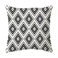 Axyaa Geometric Stripe Pillowcase with English Letter Design