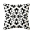 Axyaa Geometric Stripe Pillowcase with English Letter Design