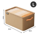 Axyaa Wardrobe Organizer: Foldable Storage Box with Handle, Steel Frame for Pants & Sweaters