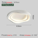 Axyaa Modern Cream Ceiling Lamp - Warm LED Bedroom Light