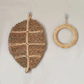 Rattan Grass Weaving Wall Decor, Moroccan Style, Axyaa Livingroom Bedroom Background