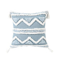 Geometric Tufted Tassel Pillow Covers for Home Decor by Axyaa