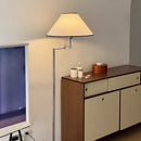 Axyaa Designer LED Floor Lamp Swing Arm Minimalist Upright Lamp for Living Room