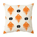 Axyaa Halloween Dark Pumpkin Print Pillowcase Home Cushion Cover - 2023 Collection