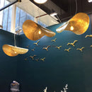 Axyaa Lotus Leaf Pendant Lamp Chandelier for Living Room & Restaurant