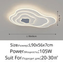 Axyaa Cloud LED Chandelier: Modern Iron Art Ceiling Lamp for Home Decor