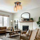 Axyaa Retro Bohemian Tropical E27 Chandelier Pendant Light for Living Room Bedroom Kitchen Hallway.