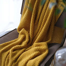 Nordic Knit Throw Blanket with Tassels by Axyaa - Cozy Farmhouse Gift Blanket