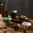 Axyaa Ceramic High-Footed Refreshment Plate & Kiln-Changed Fruit Dessert Plate