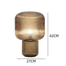 Axyaa Glass Hemisphere LED Floor Lamp - Industrial Corner Room Decoration Light