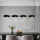 Axyaa Modern Black Chandelier: Rotatable LED Pendant Light for Living Room, Bedroom, or Restaurant