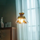 Axyaa Nordic Glass LED Pendant Lights Hanging Dining Room Lamp