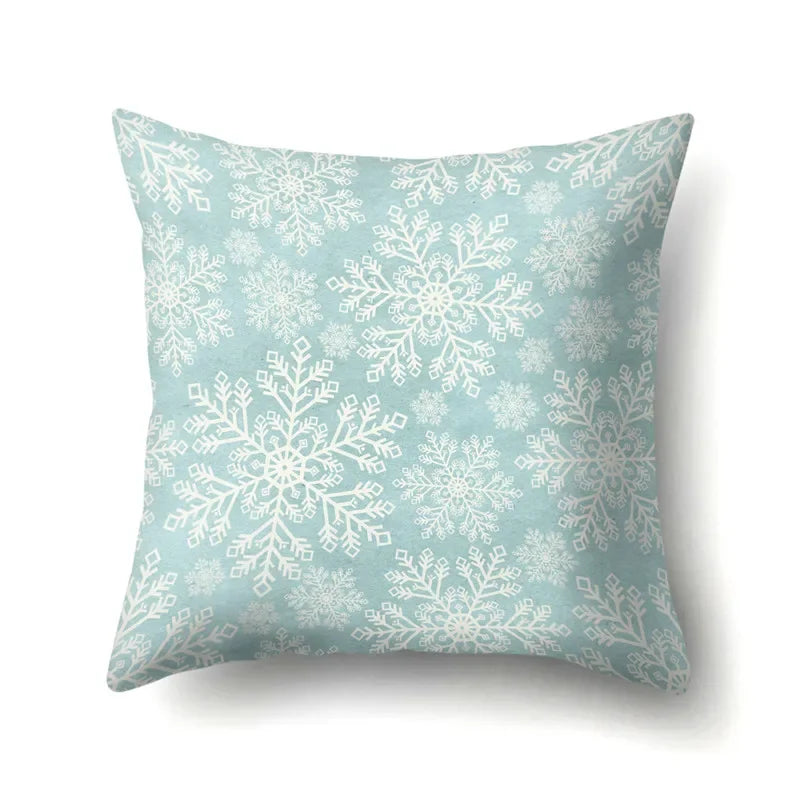 Axyaa Christmas Santa Claus Print Pillow Cover 45X45CM