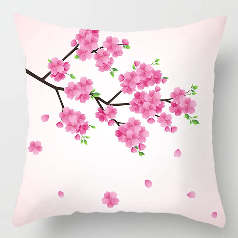 Cherry Blossom Pillowcase for Wedding Party Decor and Gifts - Axyaa