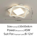 Axyaa Modern Waves LED Ceiling Lamp | Remote Dimmable Living Room Light | Creative Home Decor