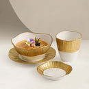 Axyaa Platinum Ceramic Hotel Table Dinner Set - High-End Light Luxury Plate & Tableware