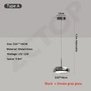 Axyaa Glass LED Pendant Lights, 20cm Diameter for Modern Home Decor