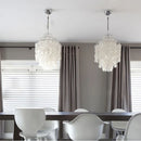 Axyaa Nordic Shell Wind Chime Chandelier: Retro LED Pendant Light for Elegant Spaces