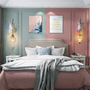 Axyaa Nordic Unicorn Wall Lamp Kids Bedroom Sconce Light Fixtures