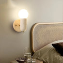 Axyaa Nordic Wood LED Wall Sconce Pull Chain Switch Stair Light