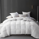 Axyaa King Size Cotton Comforter, Hypoallergenic Goose Down Blend, Hotel Luxury Duvet Insert