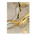 Axyaa Beige Golden Marble Abstract Wall Art Posters Luxury Canvas Print