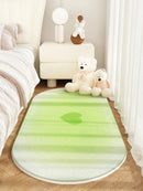 Axyaa Love Pattern Gradient Color Soft Rug – Valentine's Day Bedroom Carpet