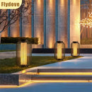Axyaa Modern Wrought Iron Lawn Lamp with LED Dolomite, Waterproof IP65, Retro Floor Lamp