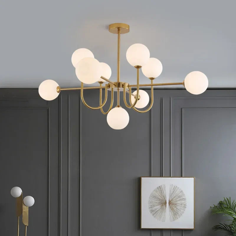Axyaa U-shaped Magic Bean LED Pendant Lamp for Living Room, Bedroom, Lobby