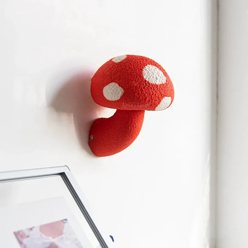 Axyaa Nordic Mushroom Wall Lamp: Creative Wabi Sabi LED Indoor/Outdoor Light
