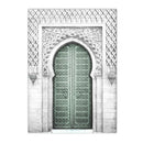Ayatul Kursi Green Canvas Wall Art Print by Axyaa - Living Room Home Decor