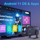 Axyaa Smart 4K Wifi6 Projector 1080P 390ANSI BT5.0 Home Cinema Upgrated HY300